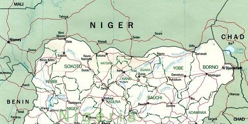 Mapa Nigeria From