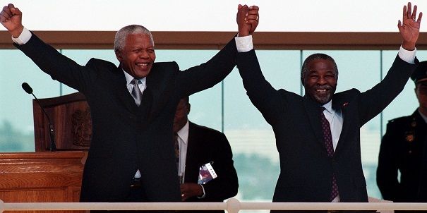 Nelson Mandela and Thabo Mbeki